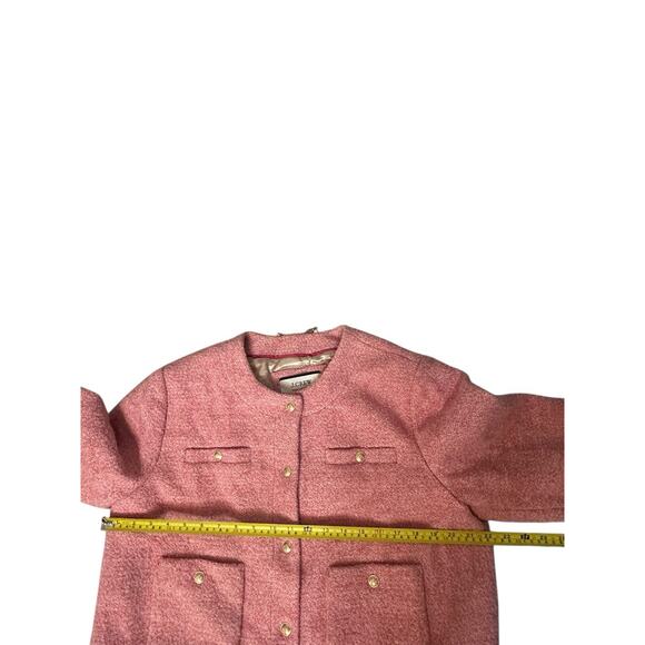 J.Crew Collection Cropped Boucle Lady Jacket Mario Bellucci® BJ941 Pink 16 - Picture 9 of 16